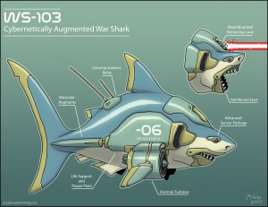 Laser shark: If it was robotic and in space, it'd be the perfect web story